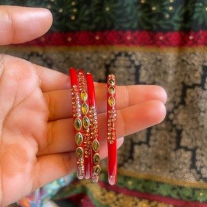 Traditional Red Bangles / Bracelets